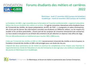 Presentation Forum Metiers 2022