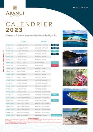 Grille Tarifaire 2023 XPF