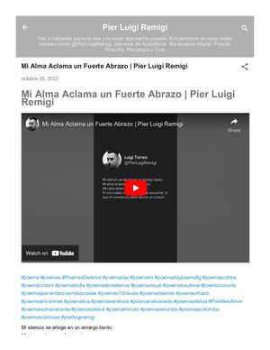 Mi Alma Aclama un Fuerte Abrazo | Pier Luigi Remigi