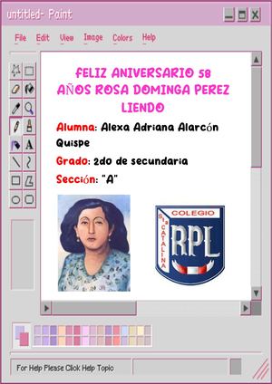 Feliz Aniversario 58 Rosa Dominga Perez Liendo