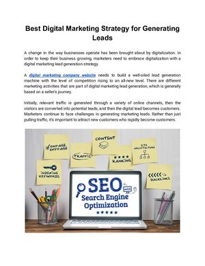 Best Digital Marketing Strategy For Generating Leads