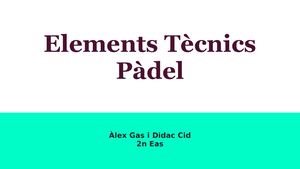 Elements Tècnics Pàdel