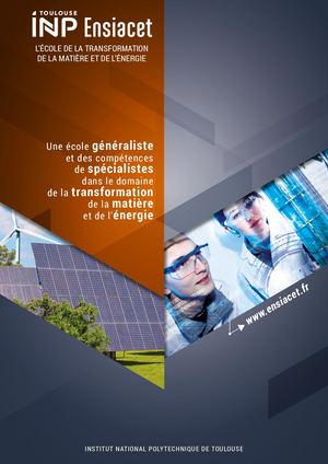 Plaquette école Toulouse INP-ENSIACET