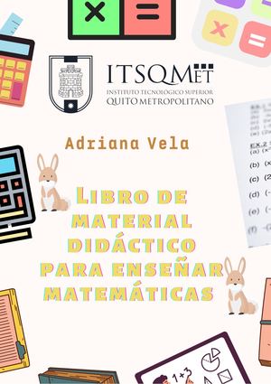 Libro De Material Didáctico Para Enseñar Matemáticas"  P.F"
