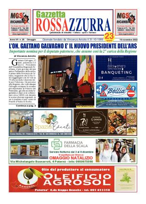 Gazzetta Rossazzurra Anno Vii N 25 Del 19 11 2022