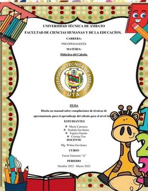 Tecnicas De Aprestamiento