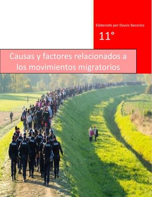 Causas Y Factores Relacionados A Los Movimientos Migratorios Calameo