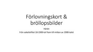 Förlovning & Brudpar På Härön