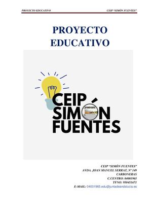 PROYECTO EDUCATIVO