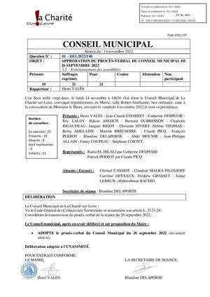 Délibérations Fusionnées Pour Site
