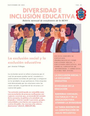 Diversidad e inclusión educativa
