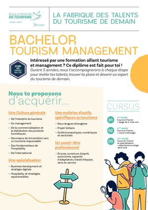 Fiche Programme TOURISME Bachelor