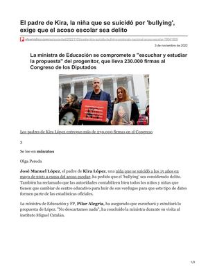 El Padre De Kira La Niña Que Se Suicidó Por Bullying Exige Que El Acoso Escolar Sea Delito