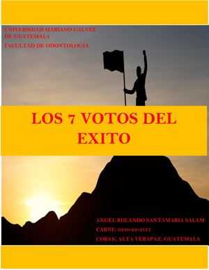 Folleto Los 7 Votos Del Exito