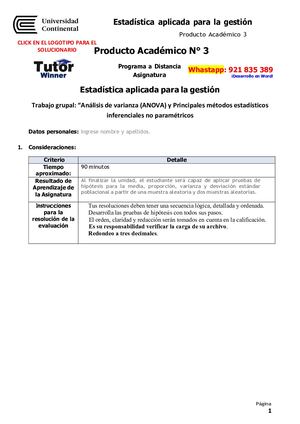 Tw Estadística Aplicada Para La Gestión Pa3 [2022]