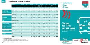 Ligne R15 La Souterraine Guéret Felletin