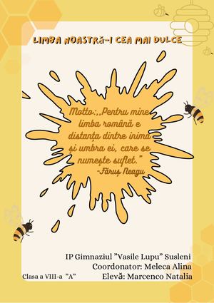 Limba Noastră I Cea Mai Dulce