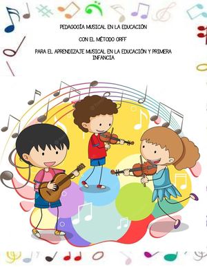 Pedagogía músical en la educación con el método Orff