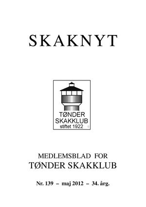 Tønder Skakklub Skaknyt Maj 2012