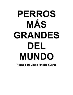 Perros Más Grandes Del Mundo