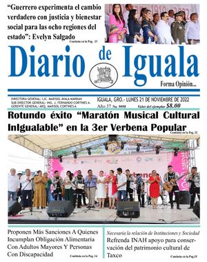 Lunes 21 De Noviembre De 2022 Diario De Iguala