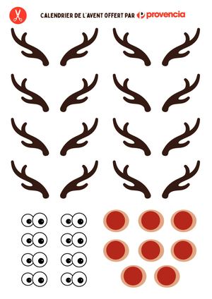 Planche à Imprimer Calendrier Avent Provencia