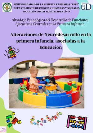 Alteraciones De Neurodesarrollo En La Primera Infancia, Asociadas A La Educación Rmas Orgánicas Colorido (1)