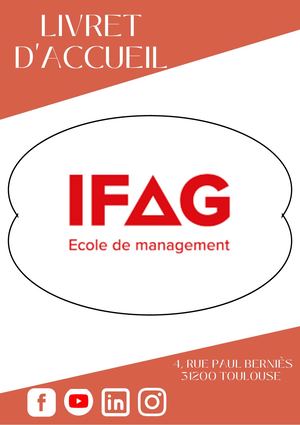 Livret D'accueil Ifag