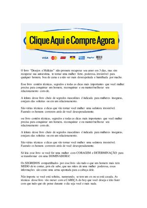 Livro Desejos E Malicias Funciona? Livro Desejos E Malicias Download Baixar!