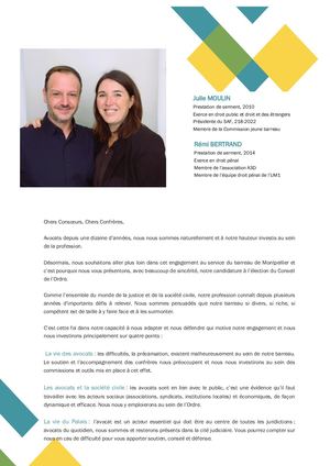 8- Profession De Foi Me MOULIN Et Me BERTRAND