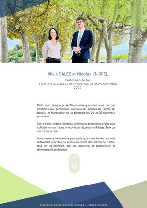 1 Profession De Foi Olivia SALES Et Nicolas KNISPEL