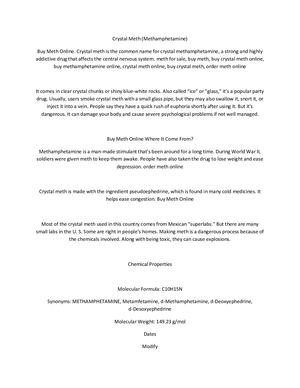 Buy Crystal Meth Online