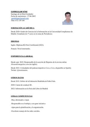 Cv Santiago Final