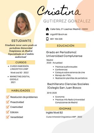 Curriculum Academico Original Marco Marketing