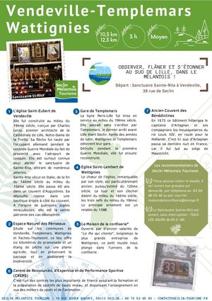 Fiche rando Vendeville Wattignies Templemars