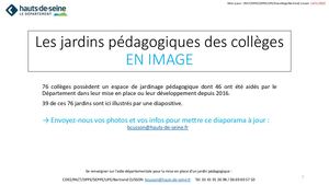 39 Jardins Pédagogiques dans les collèges des Hauts-de-Seine