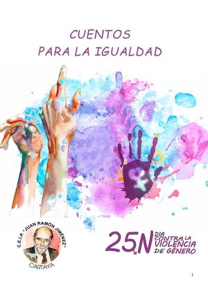 Cuentos para la Igualdad. CEIP Juan Ramón Jiménez. Cartaya..