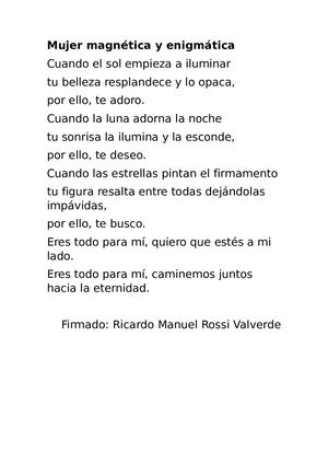 Mujer Magnética Y Enigmática