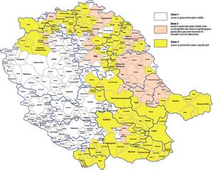 Carte Radon 21 / CAUE du Tarn