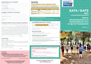 Brochure Lot Aveyron BAFA BAFD 2023