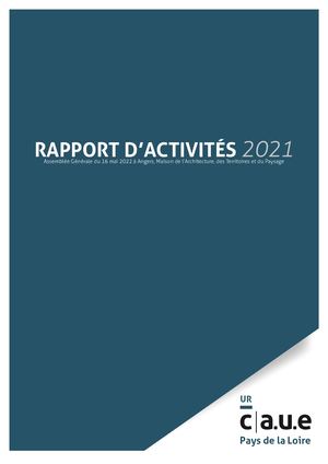 Rapport d'activités 2021 - URCAUE PDL