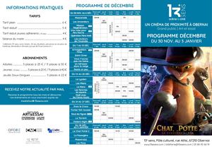 Programme cinéma | 13e sens, Obernai | Décembre 2022