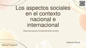 Los Aspectos Sociales En El Contexto Nacional E Internacional