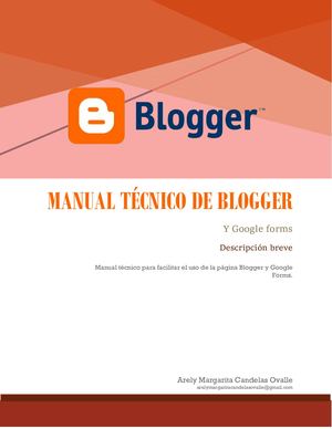 Manual Técnico De Blogger