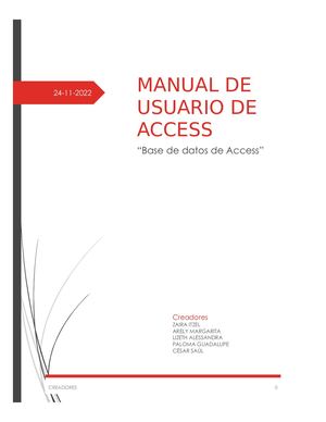 Manual Tecnico De Access