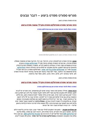 60 מגרש ספורט מפרט ביצוע 60