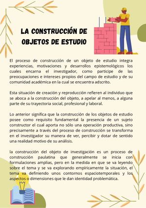 Lectura - Construcción de objetos de Estudio