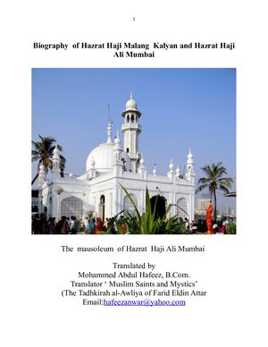 Hazrat Haji Malang And Haji Ali Mumbai