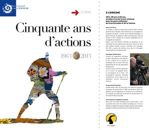 Cinquante ans d'actions du Parc - 1963-2013