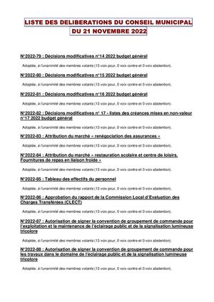 CM20221121 Deliberations